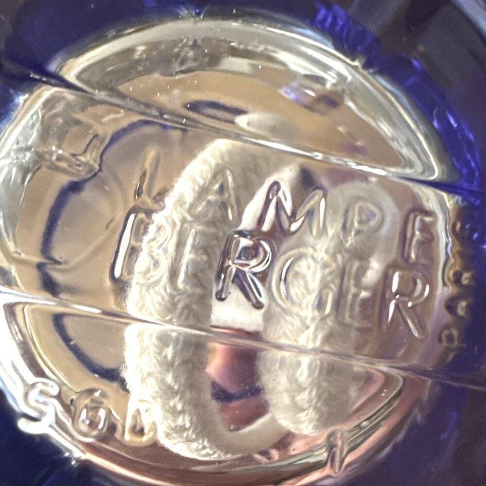 Vintage Reflection Blue Fragrance Oil Lampe Berger Paris Diffuser Glass - Picture 6 of 10